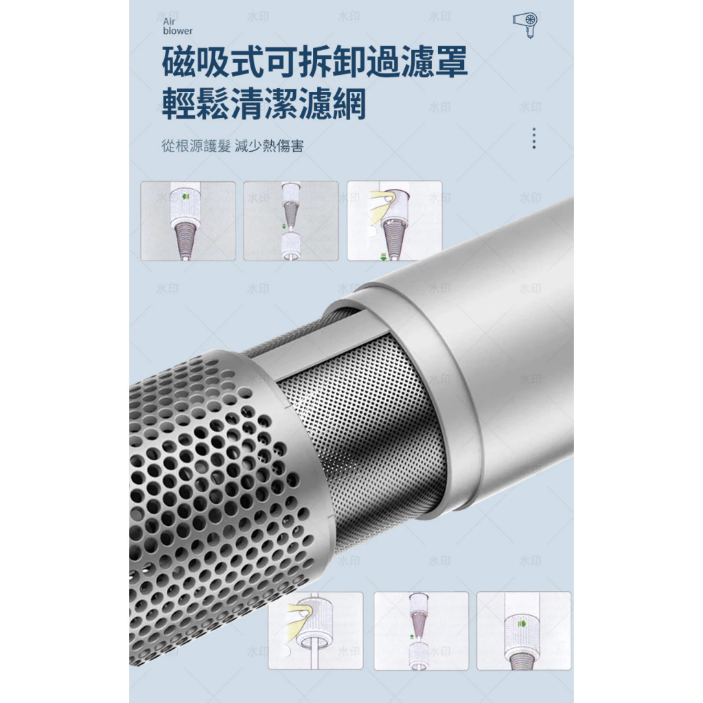 AMA 極風無葉吹風機 大風量 速乾吹風機 (馬卡龍色):圖片 2