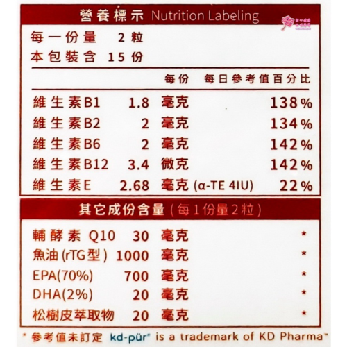 【蓋比】芯寶QH軟膠囊(30粒/盒) 魚油、輔酵素還原型Q10