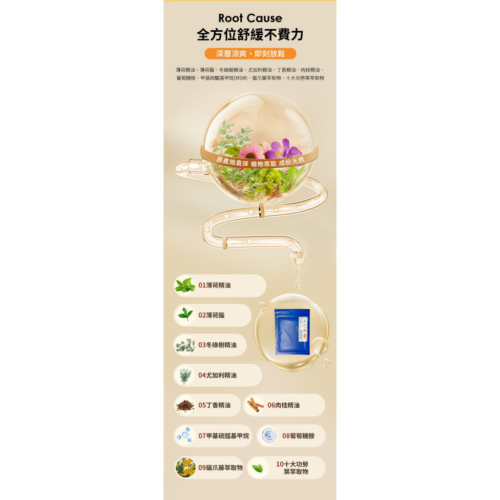 【平安兄弟】金牌石墨烯一條根精油貼布(8片/包)