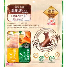 日本國產Inu Puree汪寵愛(狗用) 黃綠色綜合蔬菜+雞柳肉泥(20份/包)