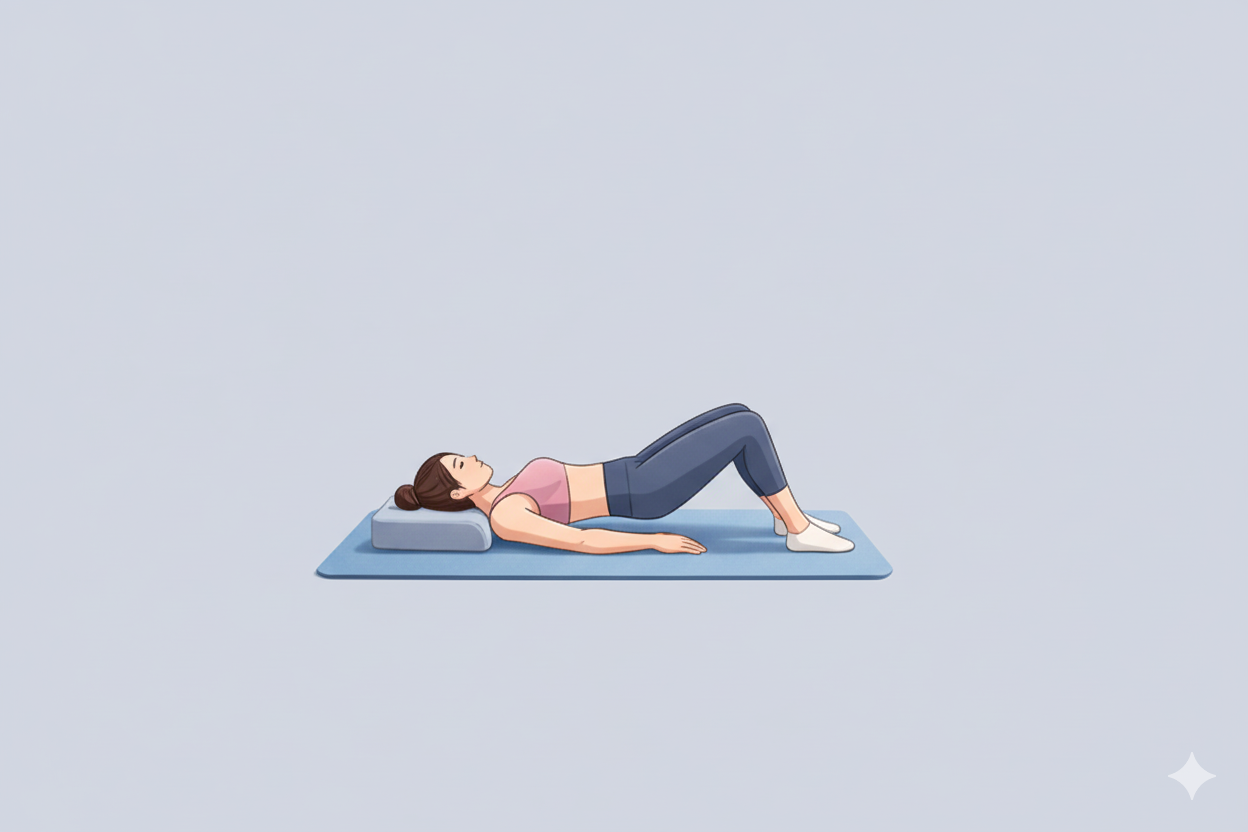 臀橋 Glute Bridge（示意圖）